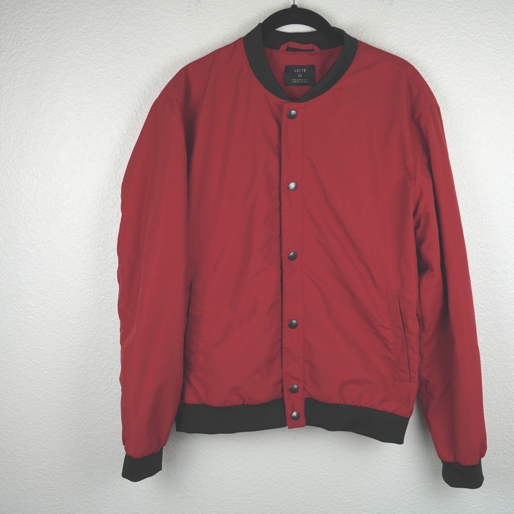 LOT78 Barneys‎ New York Bomber Red Jacket Urban Designer Streetwear Y2K